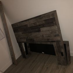 Smooth Wood Bed Frame