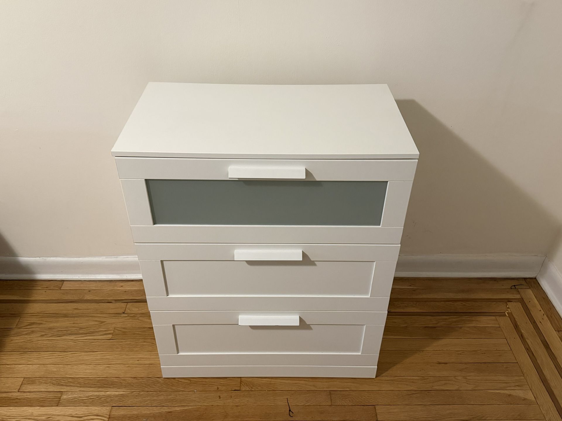 BRIMNES 3-drawer dresser, white