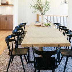 Ripley Black Oak Dining chairs (4)