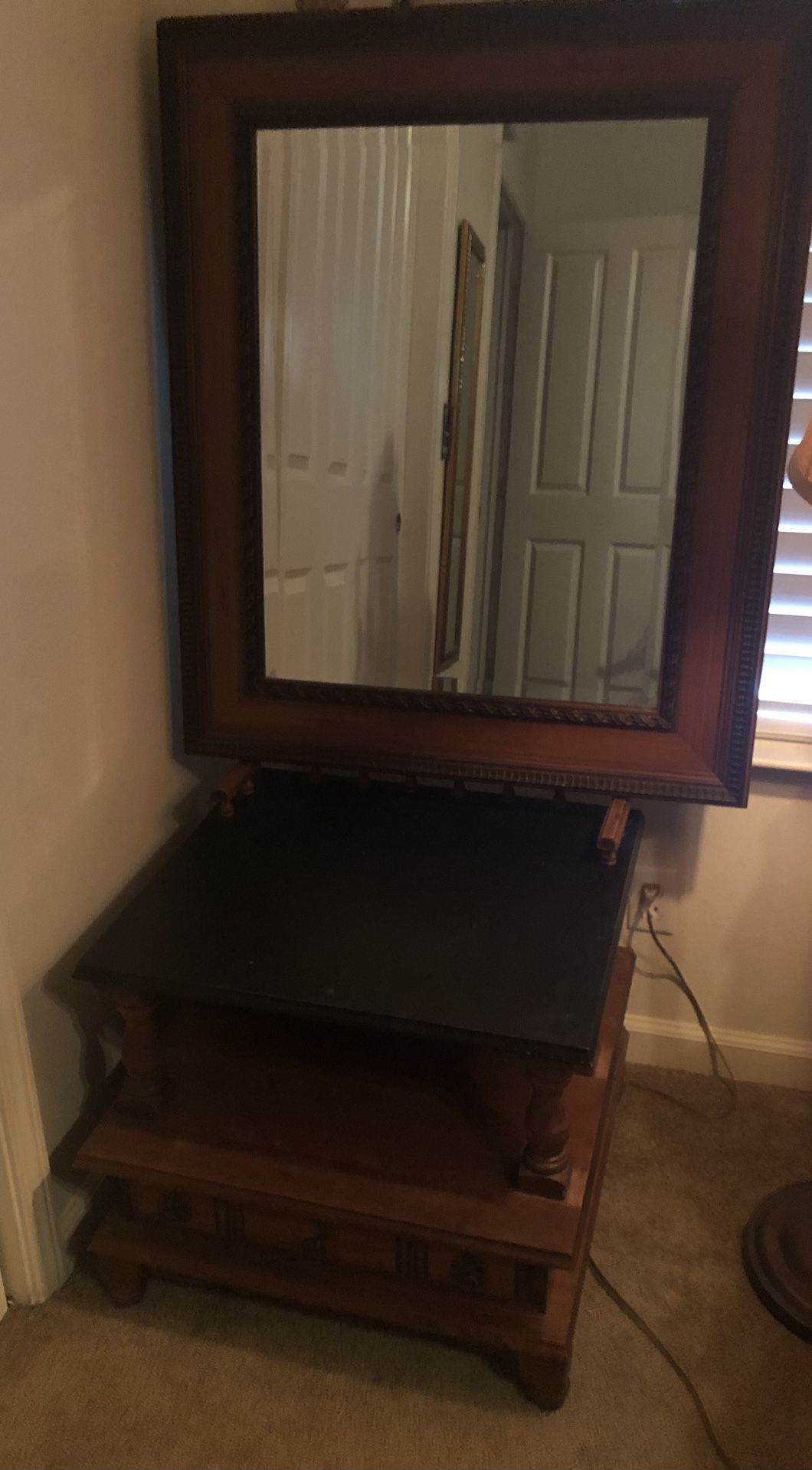 End Table/mirror