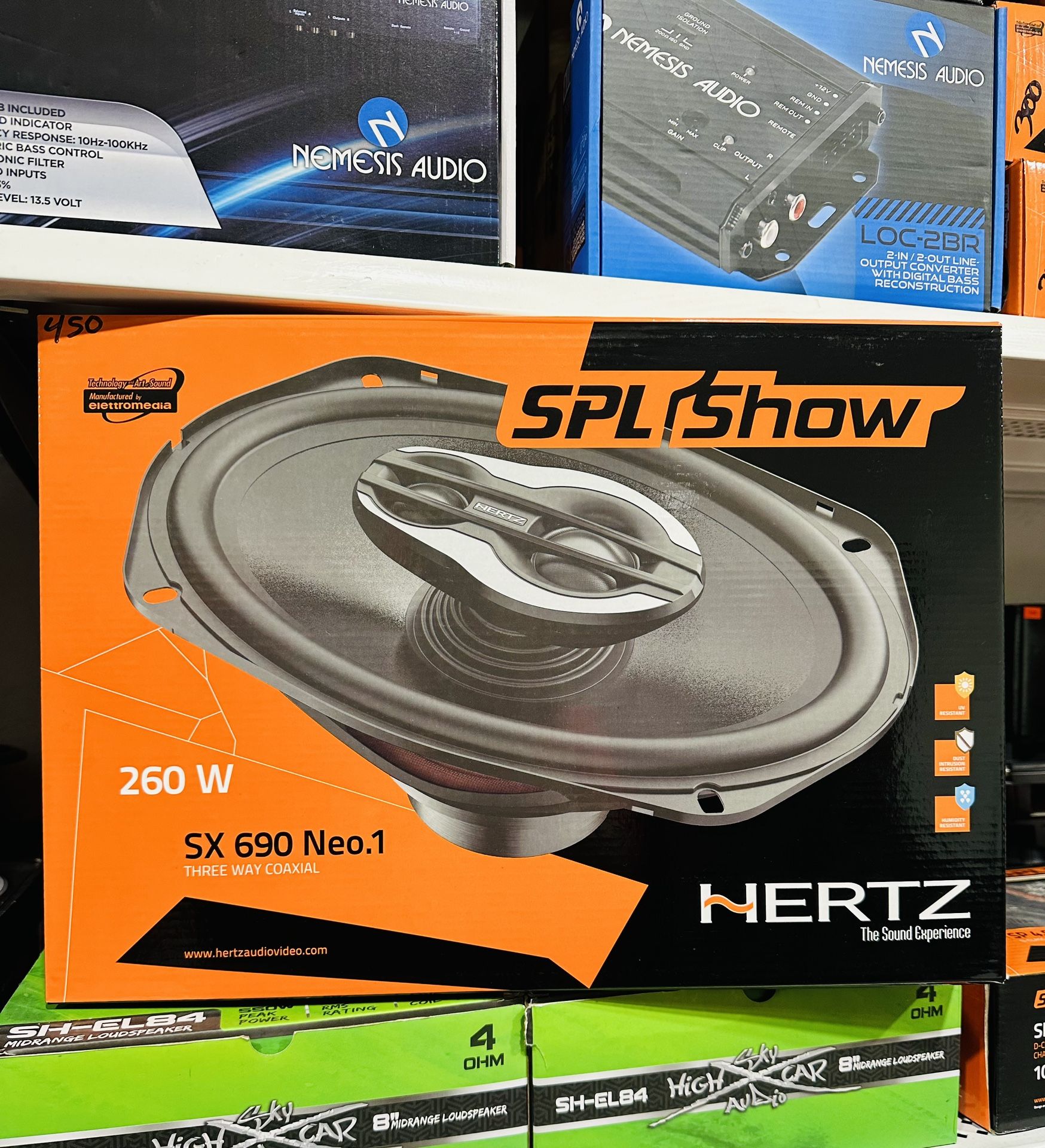 Hertz SPL Show SX 690 NEO SPL Show Series 6"x9" 3-way car speakers — built for SPL competition