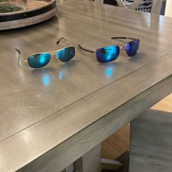 Oakley Gauge 8 Matte Gunmetal & Ray Ban Chromance Aviator Gold