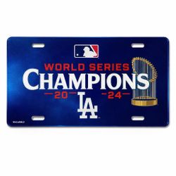 LA Dodgers License Plate - World Series Champions 2024  MLB