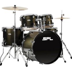 Sound Percussion Labs 5PC Unity II All In One Drum Set Black Onyx Glitter