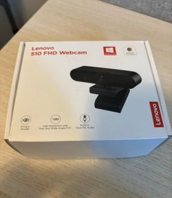 Lenovo 510 FHD Webcam 1080p Full HD with Windows Hello Privacy Shutter