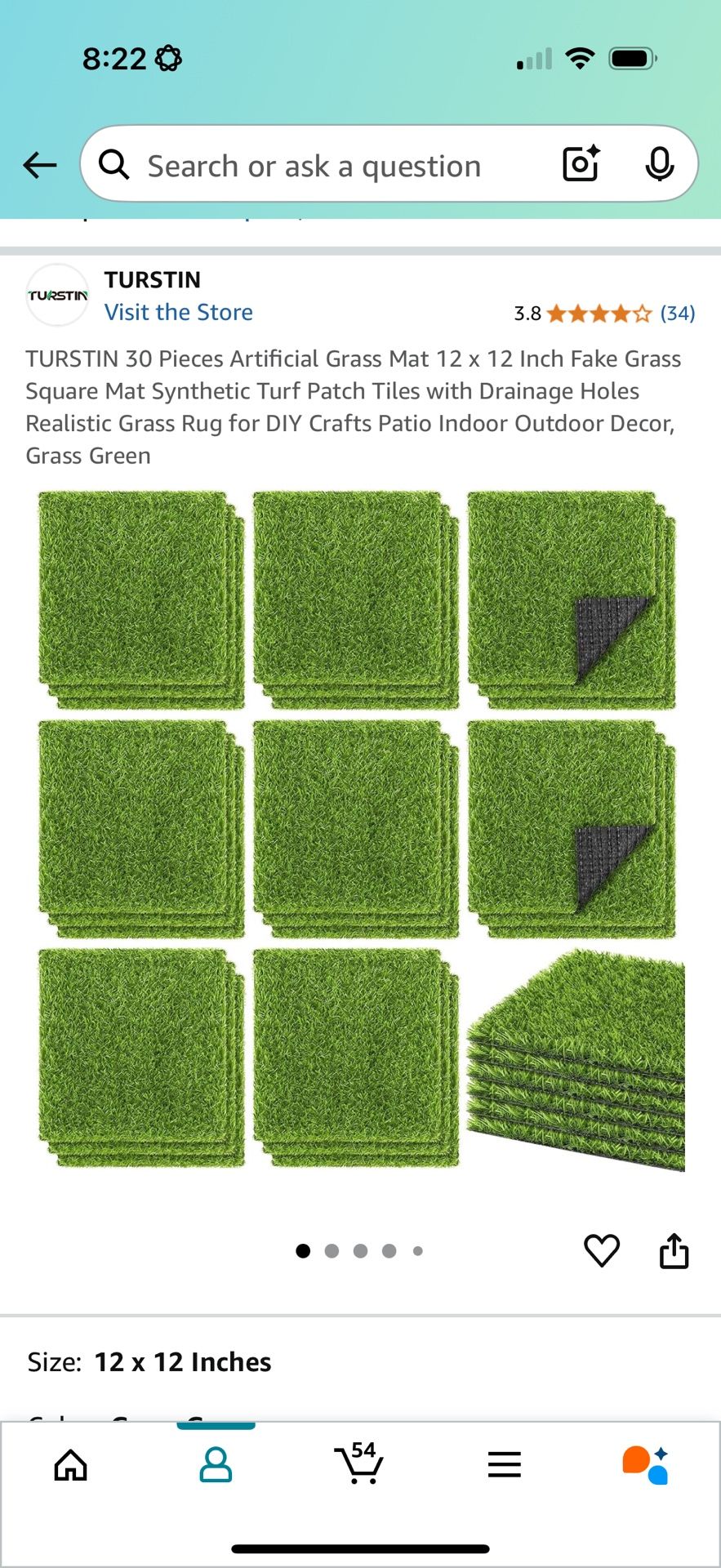 Artificial Grass Mat – 2 Cases (30 Pieces Each) – Only $45/Case!