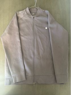 Apple Employee Track Jacket Men’s XL Grey Full Zip Tech Sweatshirt
