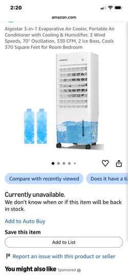 NIB Aigostar Air Cooler
