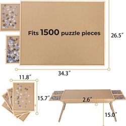 1500 Piece Jigsaw Puzzle Board Table 