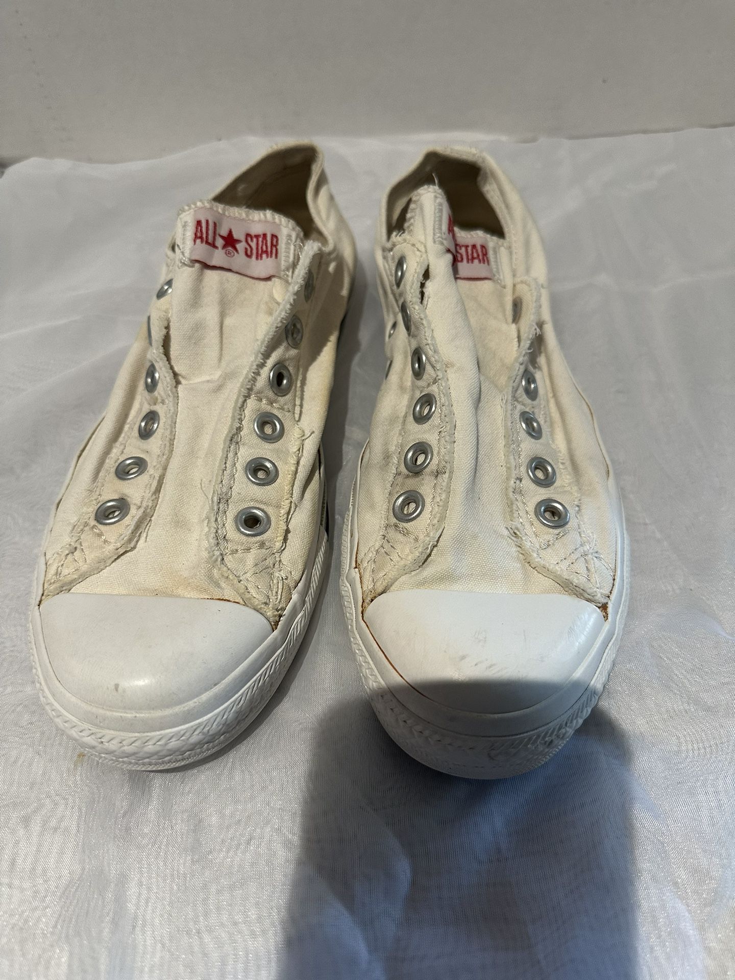 fisk samtale egyptisk Converse, All-Star, White Low Top No Laces Shoes By Chuck Taylor1T158, Rare  Find, Unisex for Sale in Tustin, CA - OfferUp