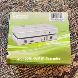 New box Swallow 4K 120M HDMI KVM Extender RJ45 Ethernet Cat5e Cat6 USB Touch Screen
