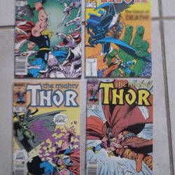 Lot Of 4 Thor 80s Comics Marvel