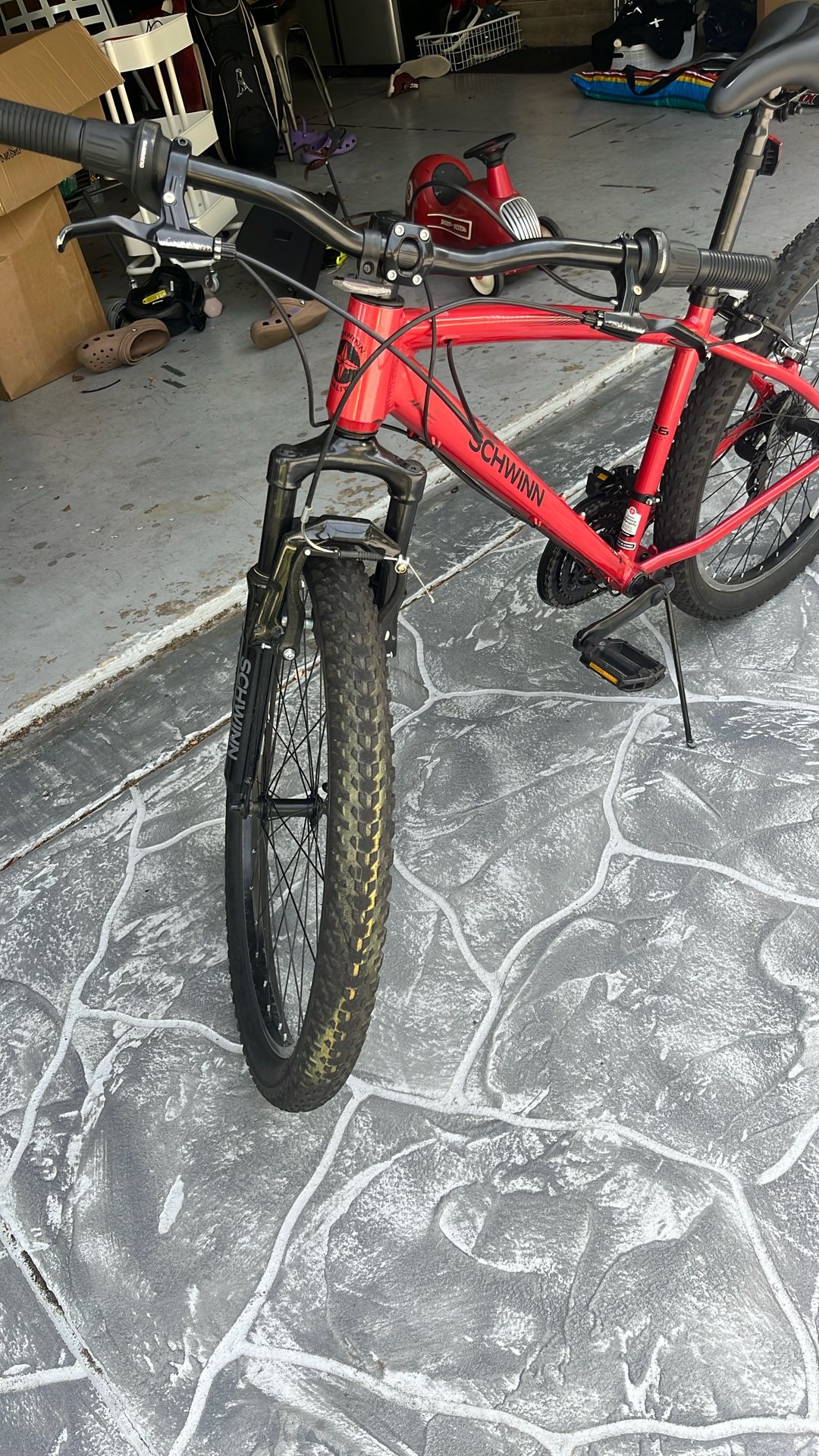 Red Schwinn Bike