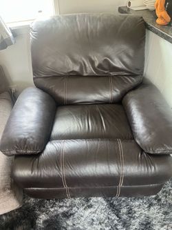Brown leather electric cleaner recliner Brown leather electric  recliner