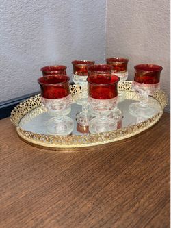 1905 Replicas of Red Wine Glasses SF Hemis Fair