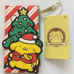 Loungefly Hard Tag Sanrio Pom Pom Purin Holiday Large Cardholder Wallet New with Tags