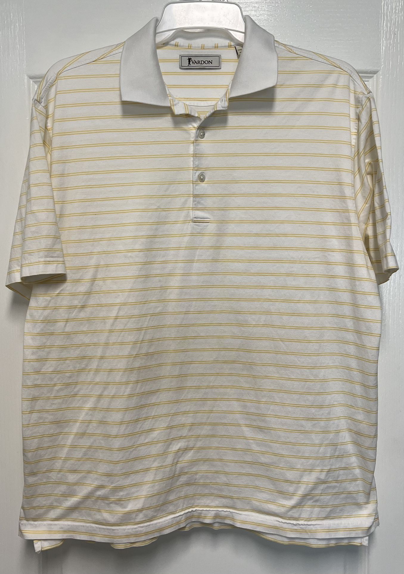 Harry Vardon Polo Shirt Adult Large Striped Golf Club Mens