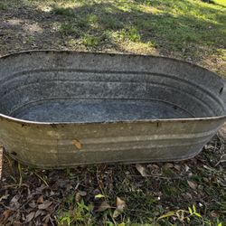 Galvanized Metal Trough - Check Photos For Measurements 