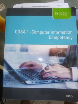 COSA 1 computer information competency ISBN 978-1-337-44441-5