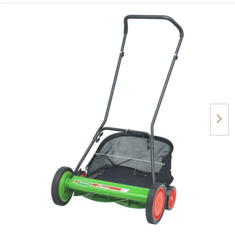 Scotts 20 in. Manual Walk Behind Reel Mower with Grass Catcher- NEW IN BOX
