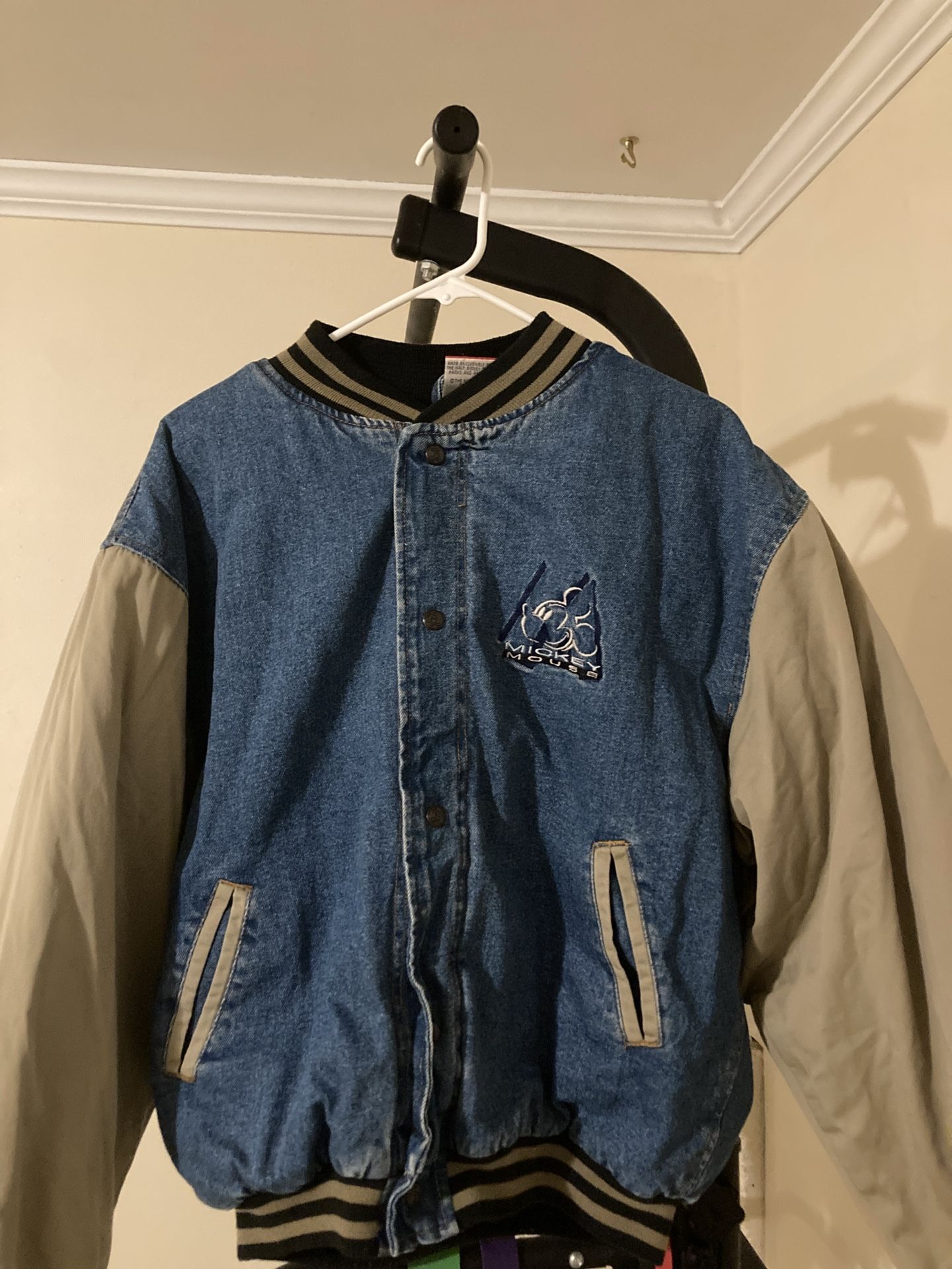 Unisex Vintage Mickey Mouse Bomber Jacket