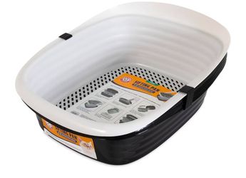 New Arm & Hammer Large Sifting Litter Box Scoop Free Cat Litter Tray with Microban, Made in USA Antimicrobial product protection, ideal for indoor fel