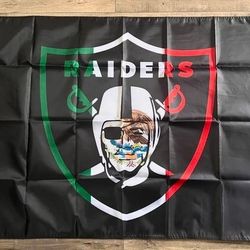 Raiders Mexican Flag Size 5'×3'