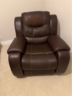 Brown recliner