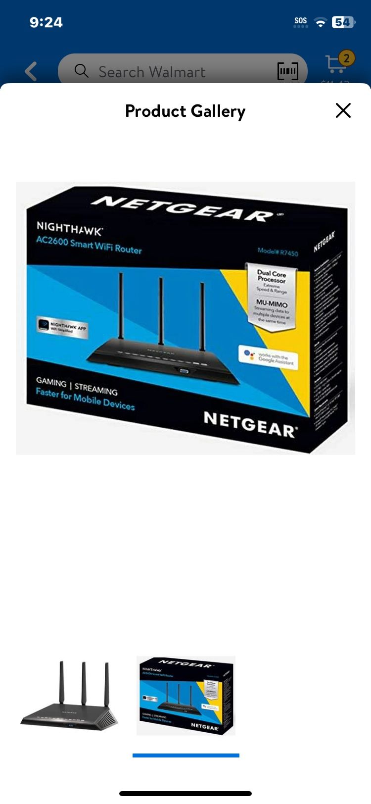 New Netgear Nighthawk Dual Core Processor Wi-Fi Router