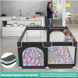 New 50x50x27 Large Baby Playpen & Floor Mat Anti Collision Foam  Corral De Bebe Toddler Play Yard Portable Kids Activity Center Great As  Whelping Box