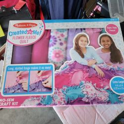 New Mellisa And Doug Fleece Quilt Kit Pink