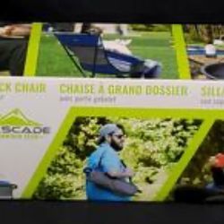 Cascade Mountain Tech Ultralight Packable High-Back Chair with Cup Holder  