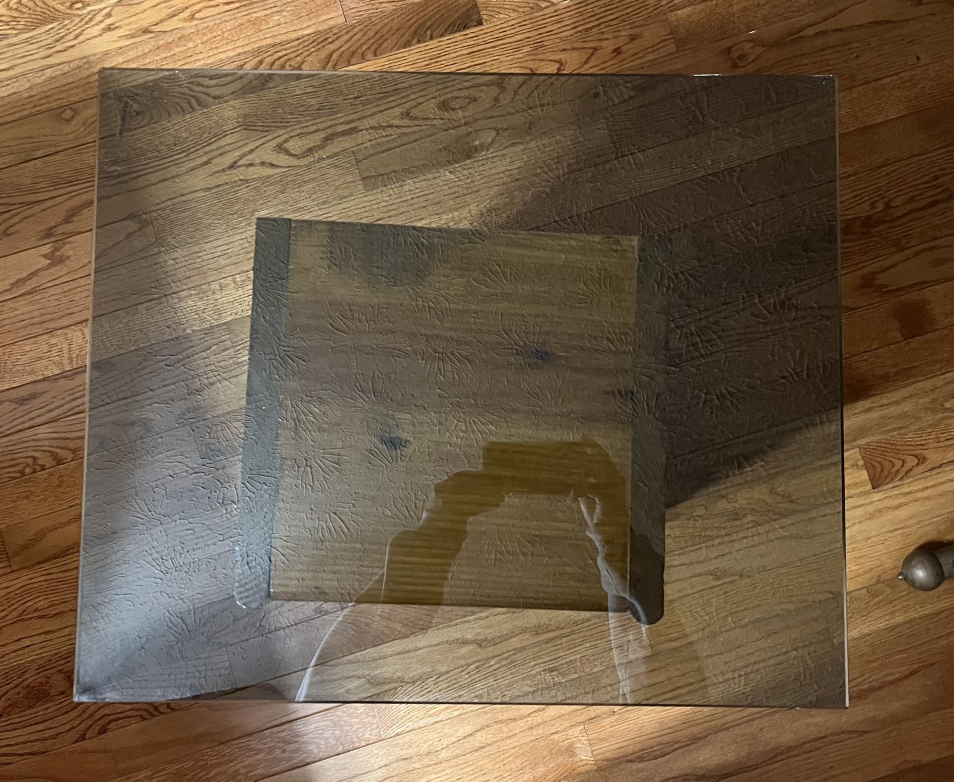 Tinted tempered glass 21.25”x17.75” about 1/4” thick