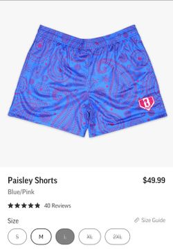 Baseball lifestyle large youth shorts