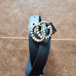Gucci PEARL GG .8 INCH Belt💋