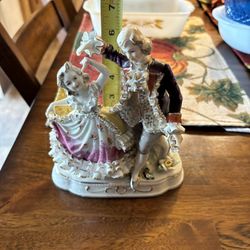 Rare Porcelain Figurine - Young Dancers