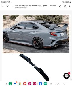 Roof Spoiler Subaru Wrx 22-up #137