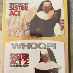 SISTER ACT DOUBLE FEATURE (DVD) NEW WHOOPI GOLDBERG 