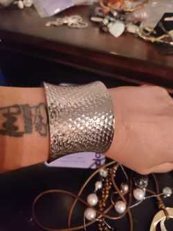 silver cuff bracelet
