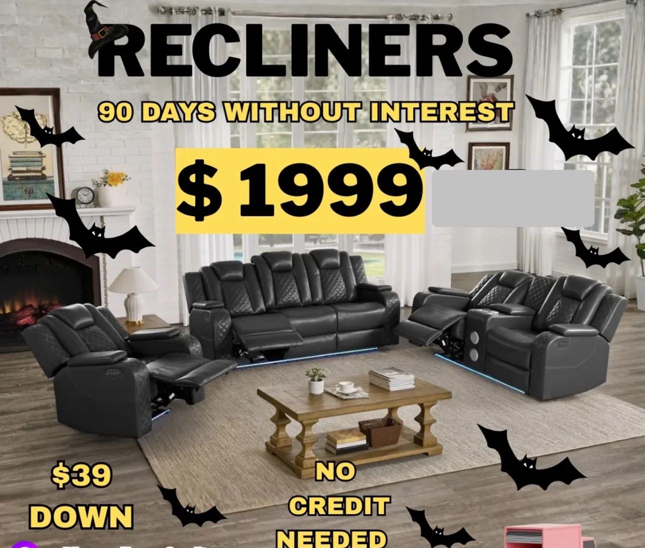 NEW RECLINING SOFA LOVESEAT SECTIONALS - SPECIAL FINANCING AVAILABLE 