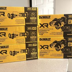 Dewalt New Cut Out And Cut Off Tools $150each (tool Only)