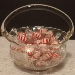 Etched Glass Basket