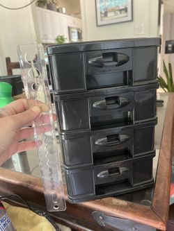Black Plastic Drawer Organizer