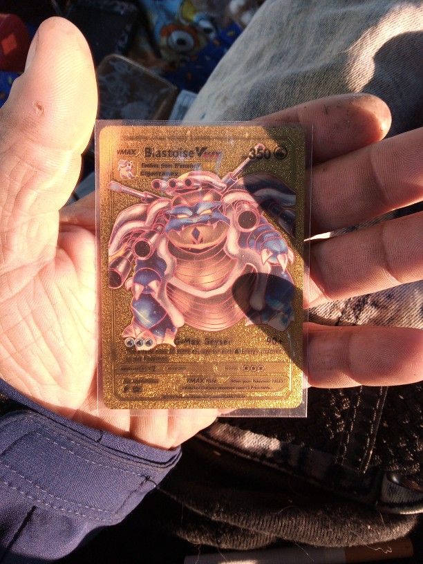 gold pokemon card blastoise vmax Blastoise VMAX - Gold Pokmon Card Replica