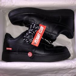 Black Supreme Air Force 1s