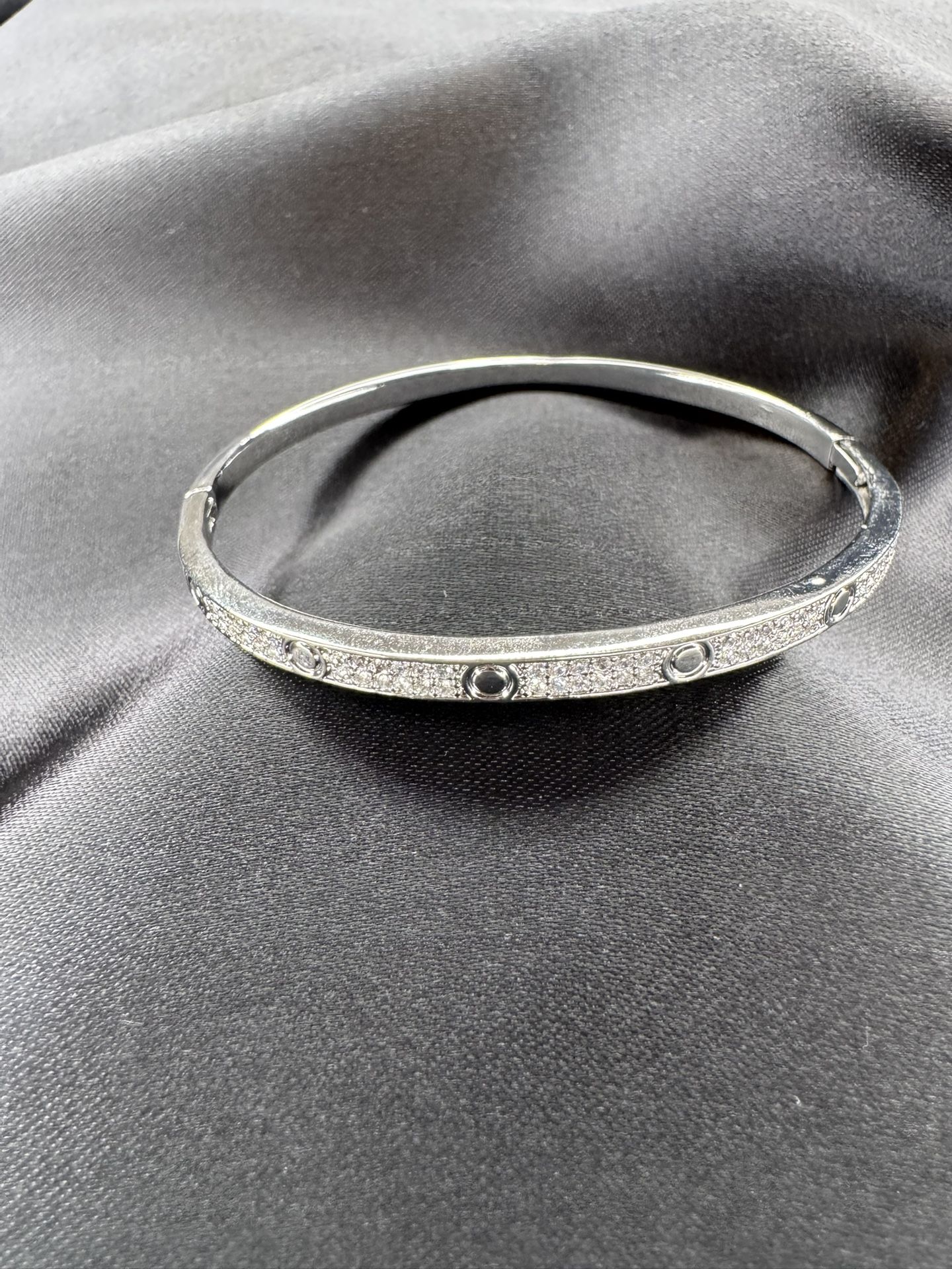 Silver Cubic Zirconia Bracelet 