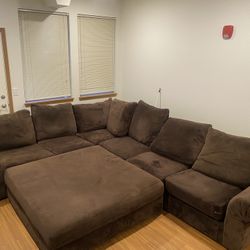 Large Brown Sectional