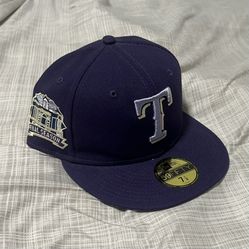 Texas Rangers MLB Fitted Hat 7 1/8