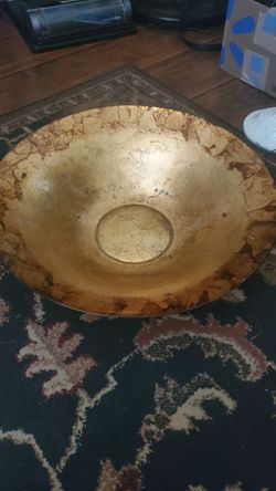 Large very pretty glass  Serving bowl
