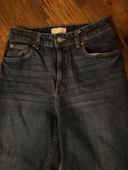 H&M Women’s wide leg high rise denim jeans